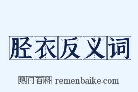 胫衣反义词是什么意思的图片